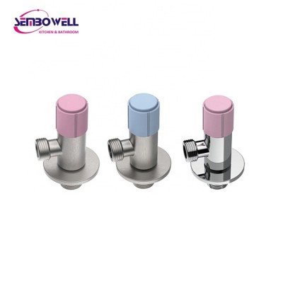 High Quality 1/2" Wall Mounted 201 Stainless Steel Angle Valve