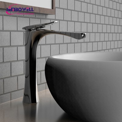 Modern Brass Extended Lavatory Faucet Bathroom Single Handle Basin Mixer Bathroom Sink Faucet