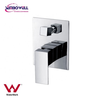 Bathroom Concealed 2-way Single Handle in Wall Shower Mixer with Diverter