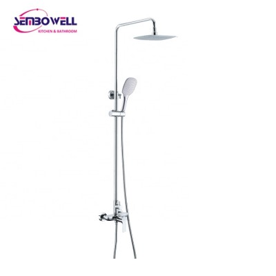 Modern Shower System Brass Exposed Shower Column Set with Shower Mixer