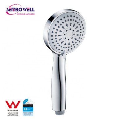 Bathroom ABS Plastic 3-Function Round Chrome Finish Hand Shower Head